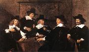 HALS, Frans Regents of the St Elizabeth Hospital of Haarlem oil